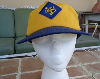 Vintage Cub Scout Wolf Boy Mesh Hat Cap 