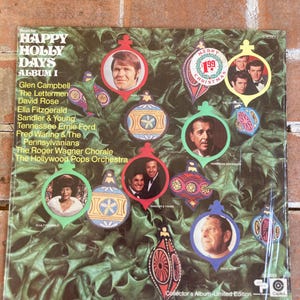 Płyta winylowa z albumu &quot;Happy Holly Days&quot; z 1969 roku, Glen Campbell Glen Campbell