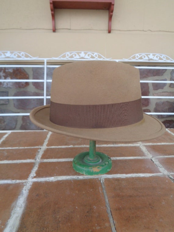 vintage men's original hat fedora bowler bolero H… - image 7