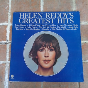 vintage vinyl record Helen Reddy&#39;s Greatest Hits 1975 album music 1970&#39;s