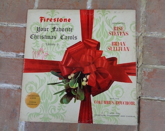 Vintage Christmas vinyl Firestone Carols 1963 Brian Sullivan Holiday Volume 2