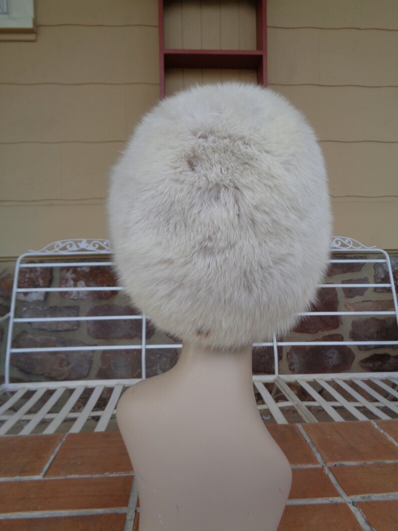 vintage women/'s genuine fur fox hat genuine winter accessories retro MOD Pollacks furrier