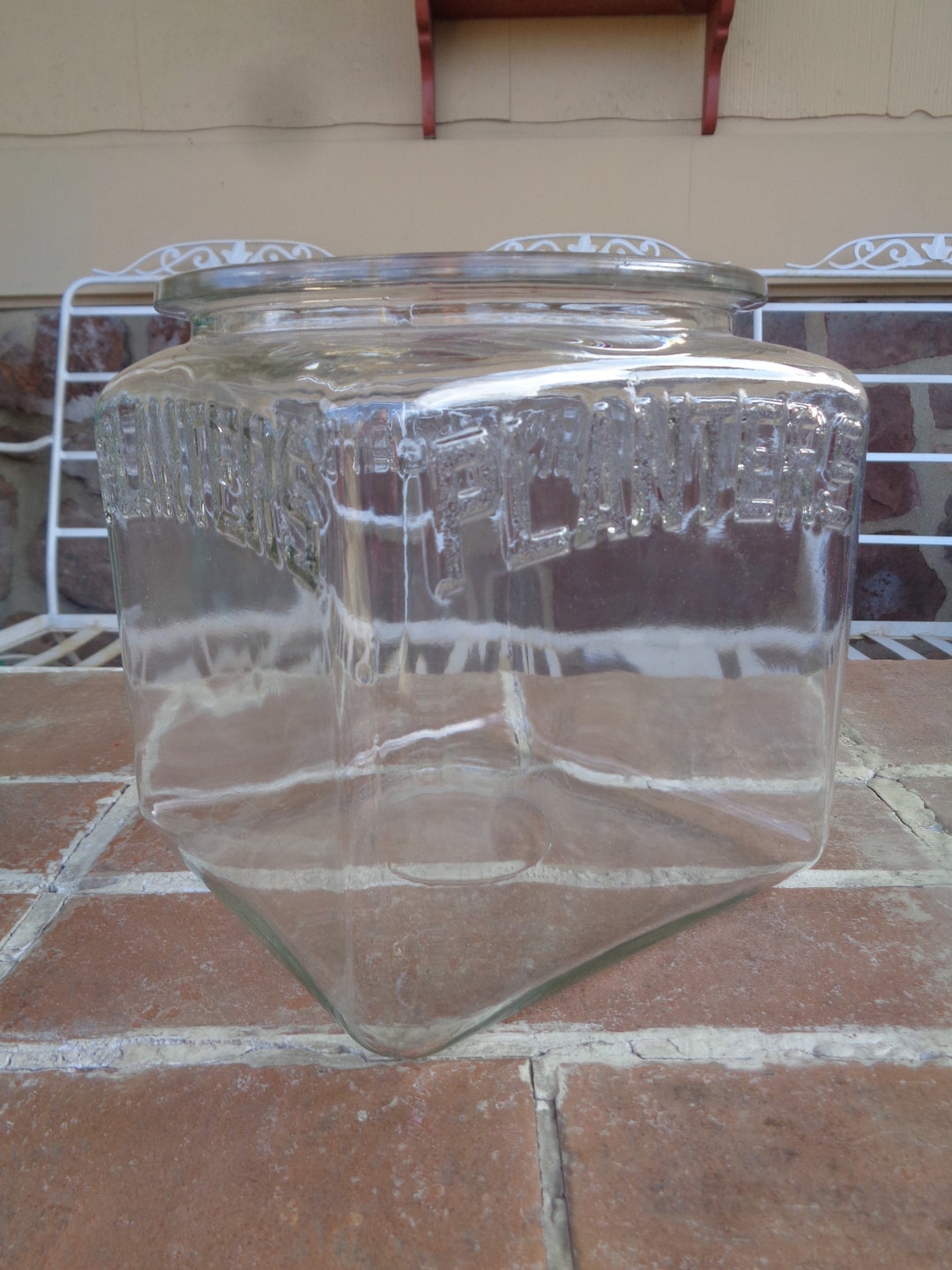 Vintage Store Display Glass Jar 1930's Planters Peanut Etsy