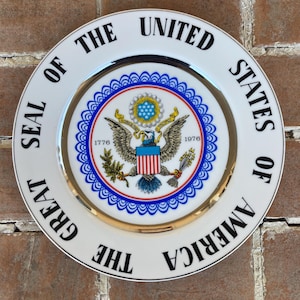 The Great Seal of the United States Plate - Etsy