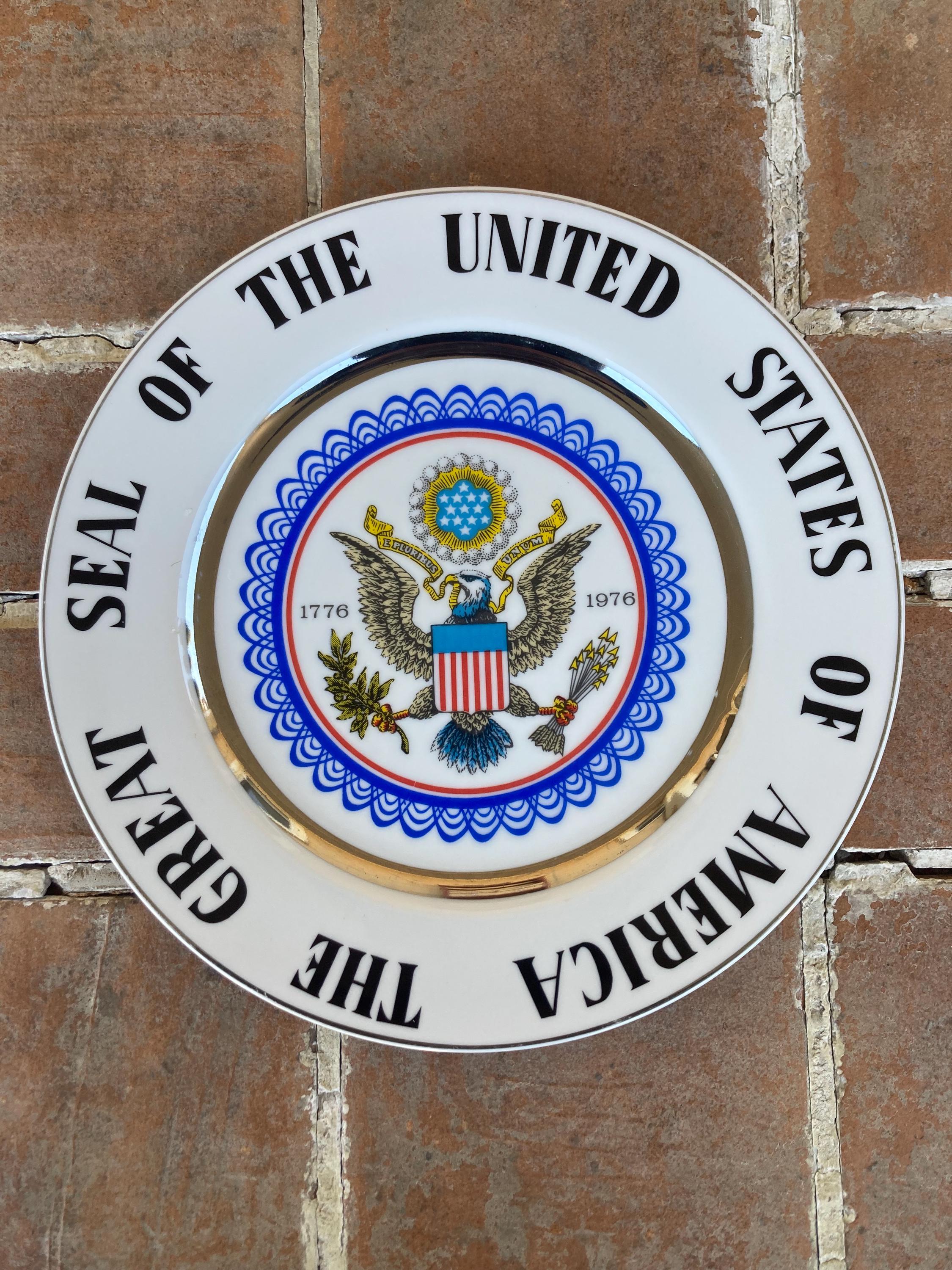 The Great Seal of the United States Plate - Etsy