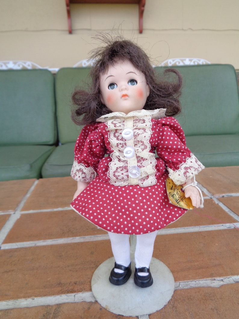 Vintage Ginny Vogue Doll 1985 W/stand Collectible Porcelain | Etsy