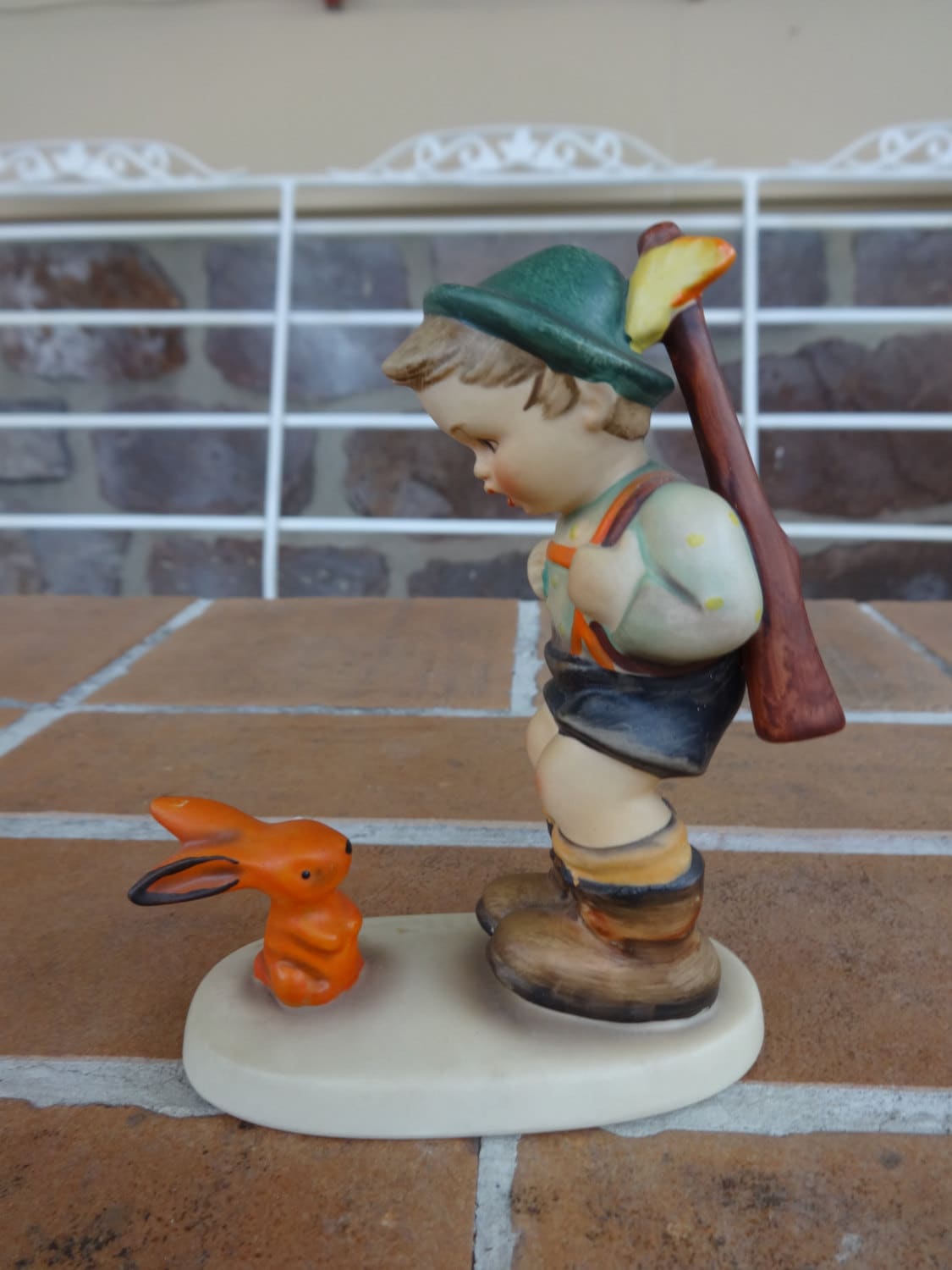 Vintage Hummel Figurine Sensitive Hunter Boy Rabbit 6/0 TMK