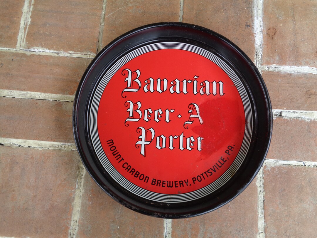 Vintage Beer Tray Breweriana Mount Carbon Brewery Pottsville Etsy