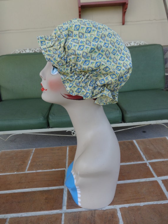 lot of 3, vintage women's millinery bonnet sun fe… - image 3