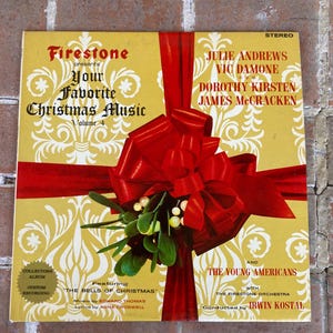 Álbum de vinilo vintage de Firestone Your Favorite Christmas Volume 4, álbum SLP 7011 Julie Andrews