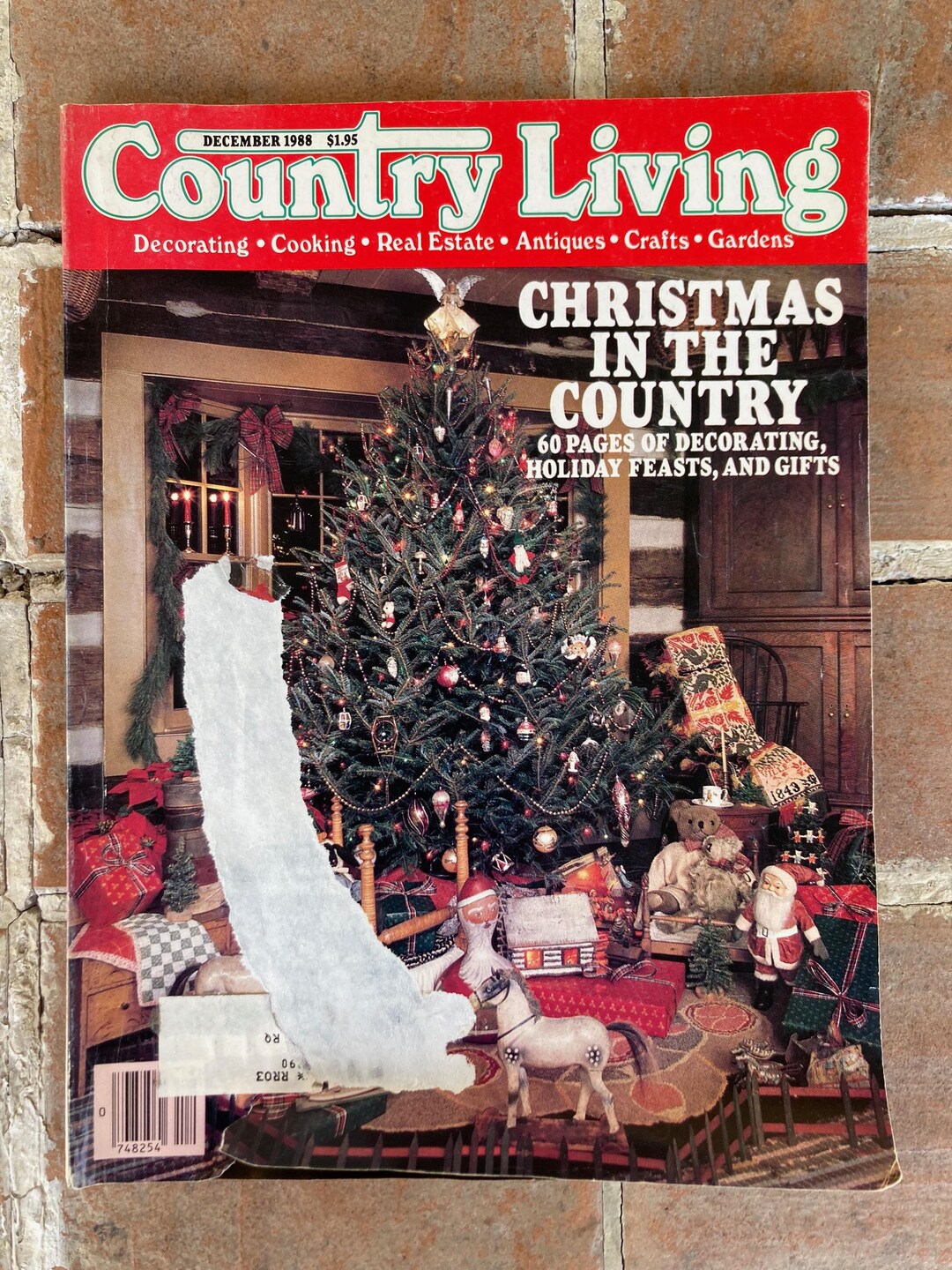 Vintage Country Living Magazine December 1988 Christmas Holiday Antique