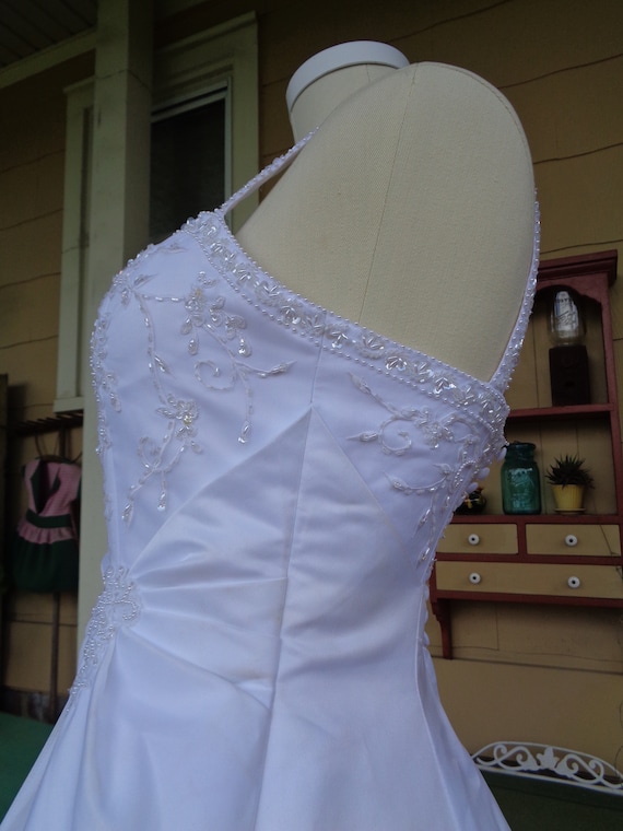 vintage women's wedding dress gown David's Bridal… - image 6