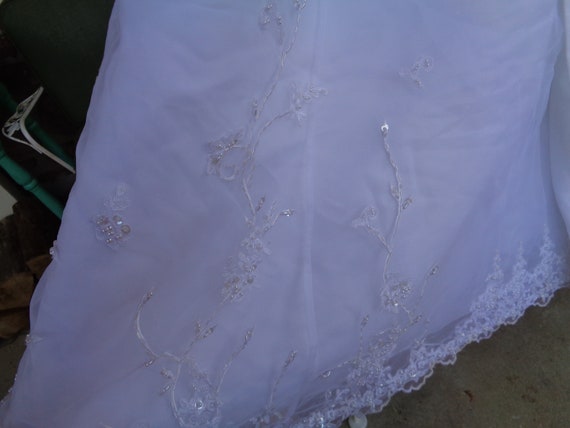 vintage women's wedding dress gown David's Bridal… - image 10