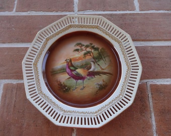 Vintage Bavaria plate Germany game birds collectible decorative