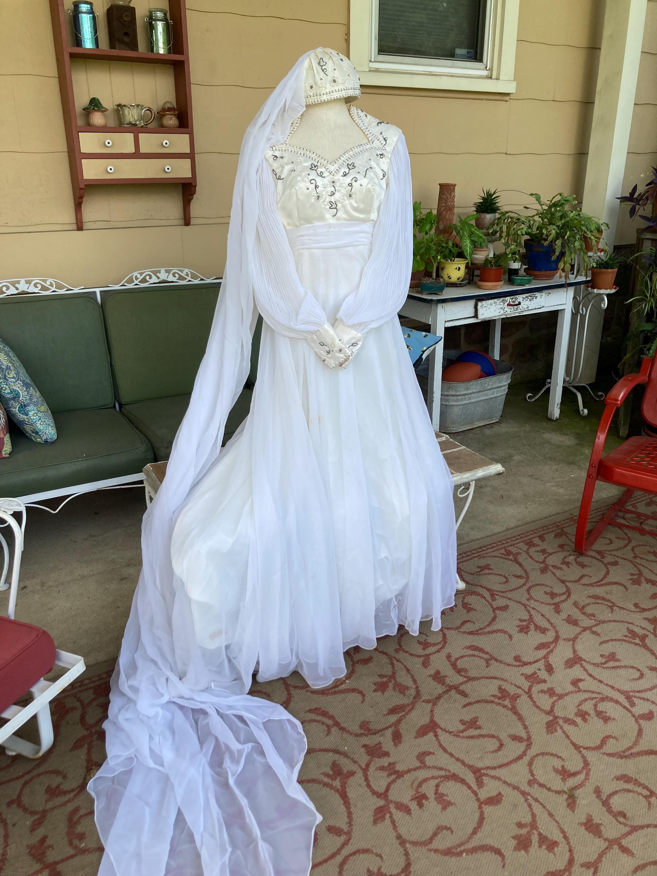 1970s Wedding Veil - Etsy display picture 2