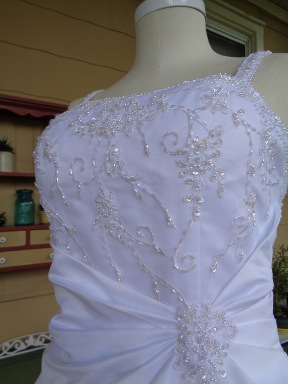 vintage women's wedding dress gown David's Bridal… - image 2