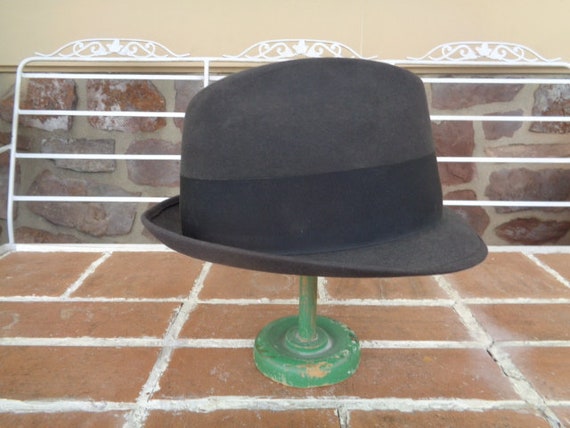 vintage men's hat derby fedora bolero Alexander  … - image 4