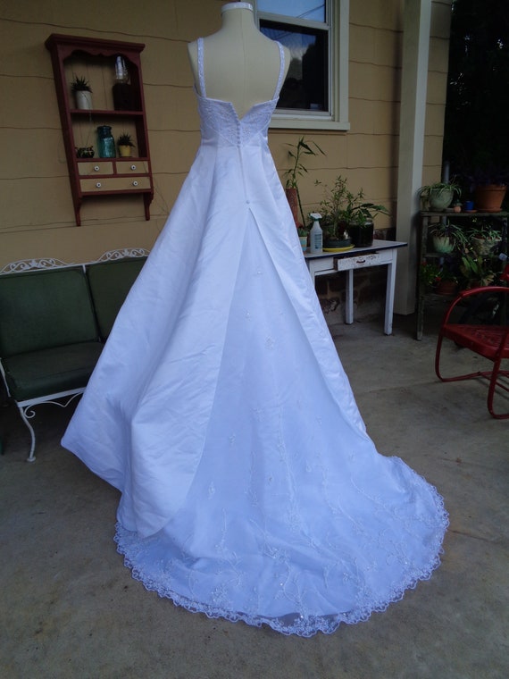 vintage women's wedding dress gown David's Bridal… - image 8