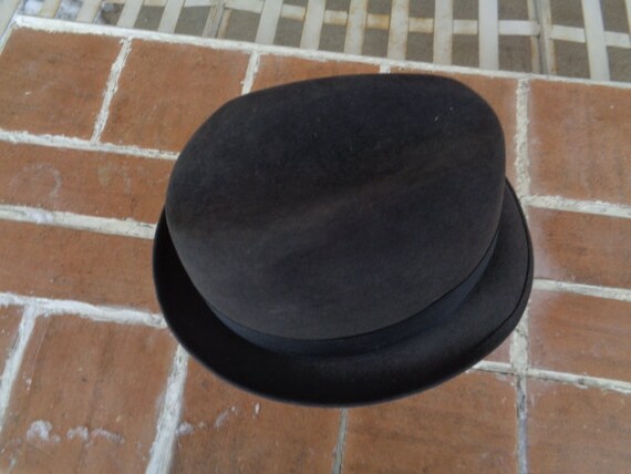 vintage men's hat derby fedora bolero Alexander  … - image 6