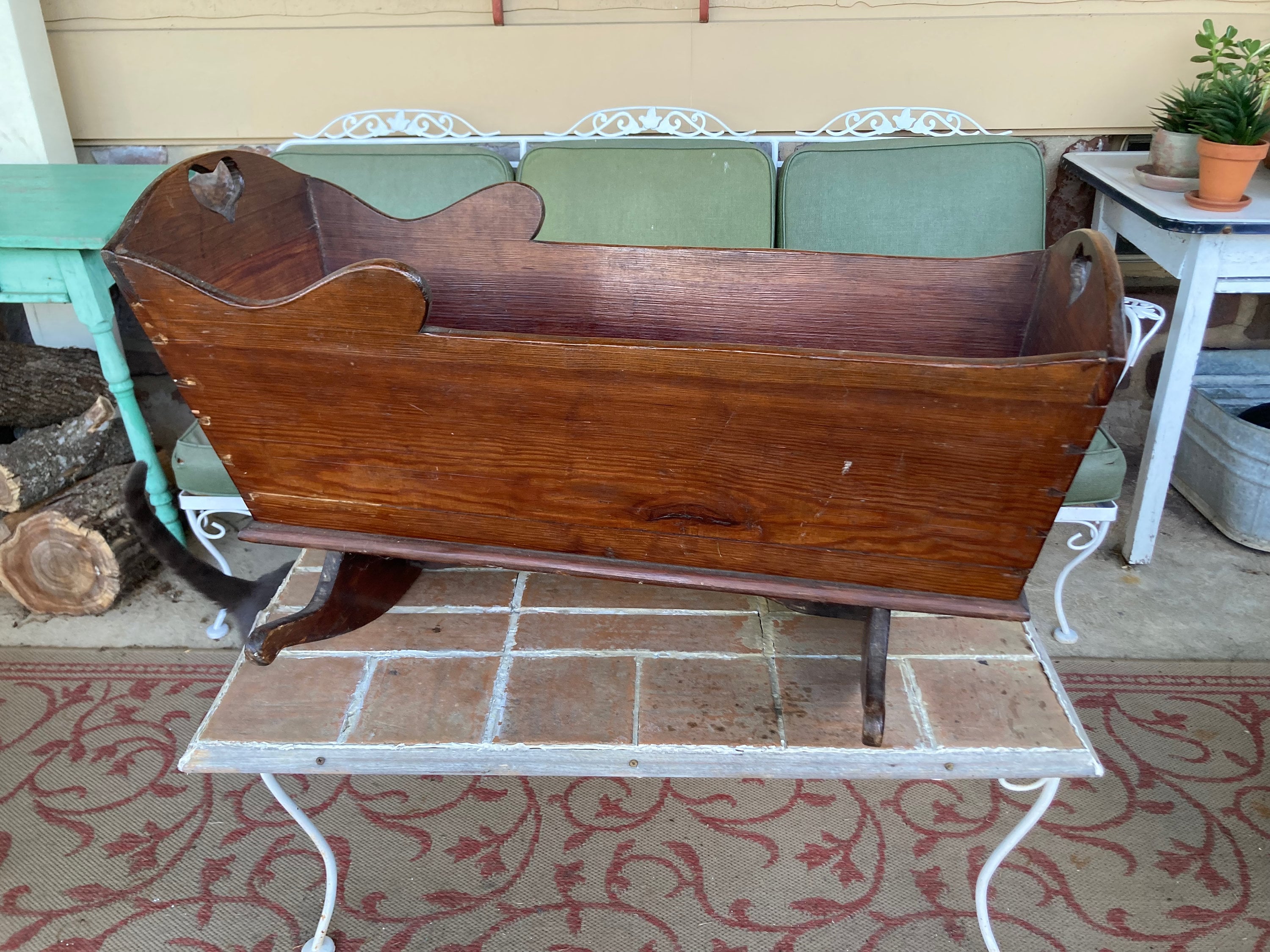 Oak Cradle Etsy