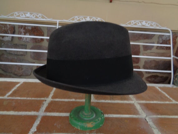 vintage men's hat derby fedora bolero Alexander  … - image 5