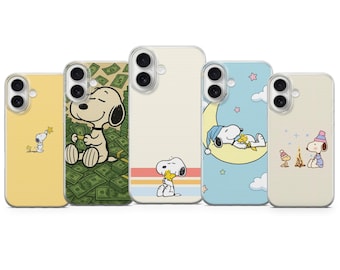 FREE SHIPPING! Snoopy Dog Phone Case, Cover for iPhone 16 Pro Max, 15 Plus, 14, 13, 12, 11, XS & Samsung S25, S24, A56, A55, Pixel 9, 8