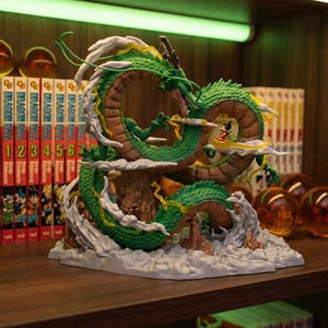 Shenron Dragon Ball Figur 22 cm – PVC-Sammelfigur, Statue des Ewigen Drachen, Geschenk für Anime-Fans, Otaku-Dekoration