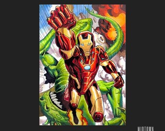 Iron Man - Marvel - 1/1 Original Artist Sketch Card (Signed)