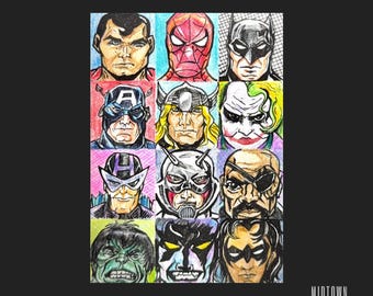 Marvel/DC Universe - Marvel - 1/1 Original Artist Sketch Card (Signed)