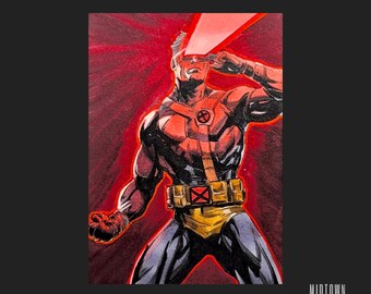 Cyclops - Marvel - 1/1 Original Artist Sketch Card (Signed)
