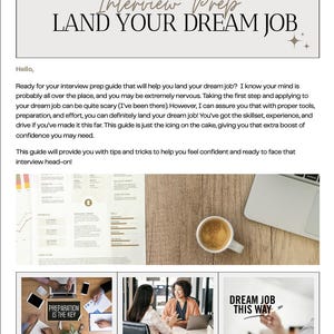 Cartella di lavoro modificabile per la preparazione al colloquio su Canva (download digitale)
