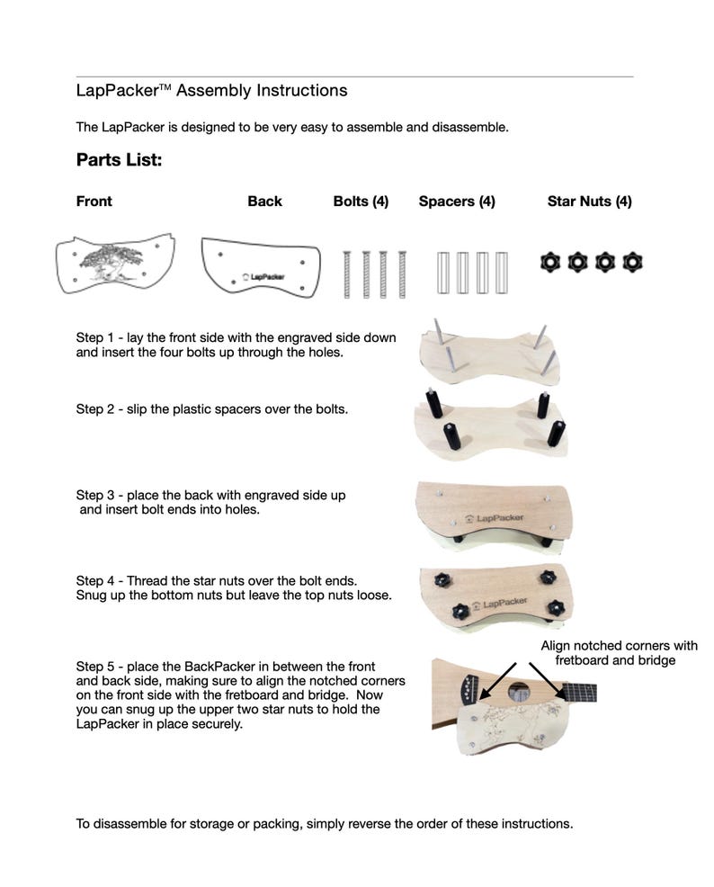Reposapiés para guitarra Martin Backpacker - The LapPacker imagen 4