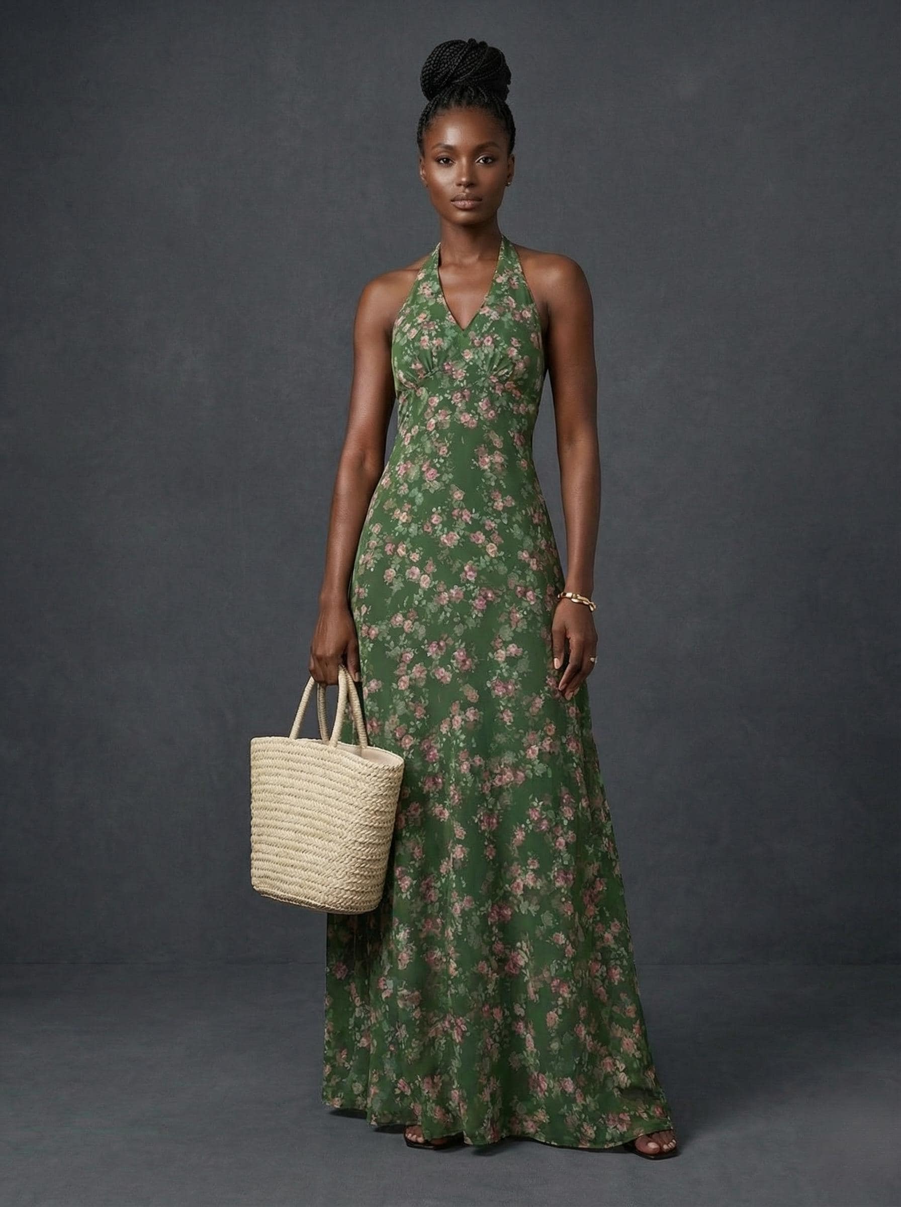 Green Ditsy Dress - Etsy