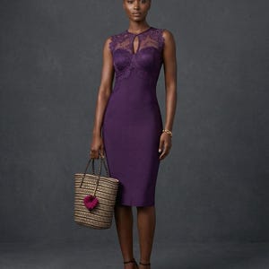 Plum Cocktail Dress - Etsy