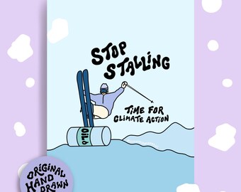 Lámina artística sobre el clima: Ilustración de Skie (Descarga digital)