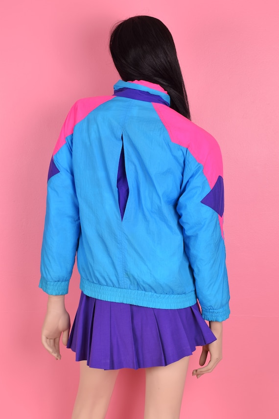 90s Color Block Puffy Jacket/ Small/ 1990s - image 2