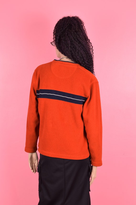 90s 00s Fleece Striped Pullover Top/ XS-Medium/ 1… - image 2