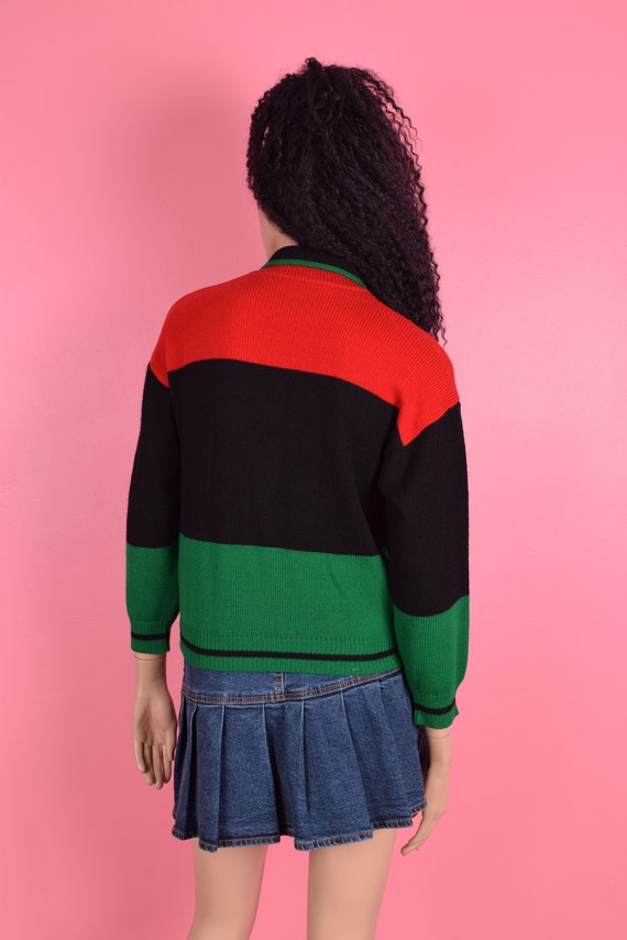 VTG Novelty Striped Sweater/ Small/ Vintage - image 2