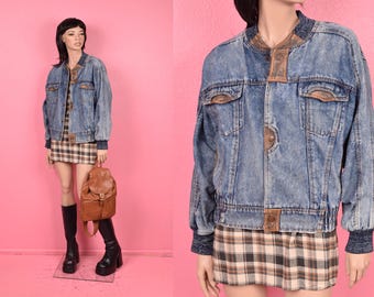 Vintage Leather Gap Jean Jacket 90s Old Trucker Jacket G Jean Type Vintage Leather Gap Jean Jacket 90s Old Trucker Jacket G Jean Type