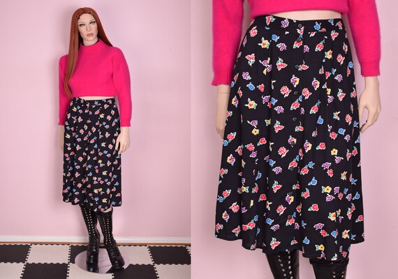 Button down skirt 90s hotsell