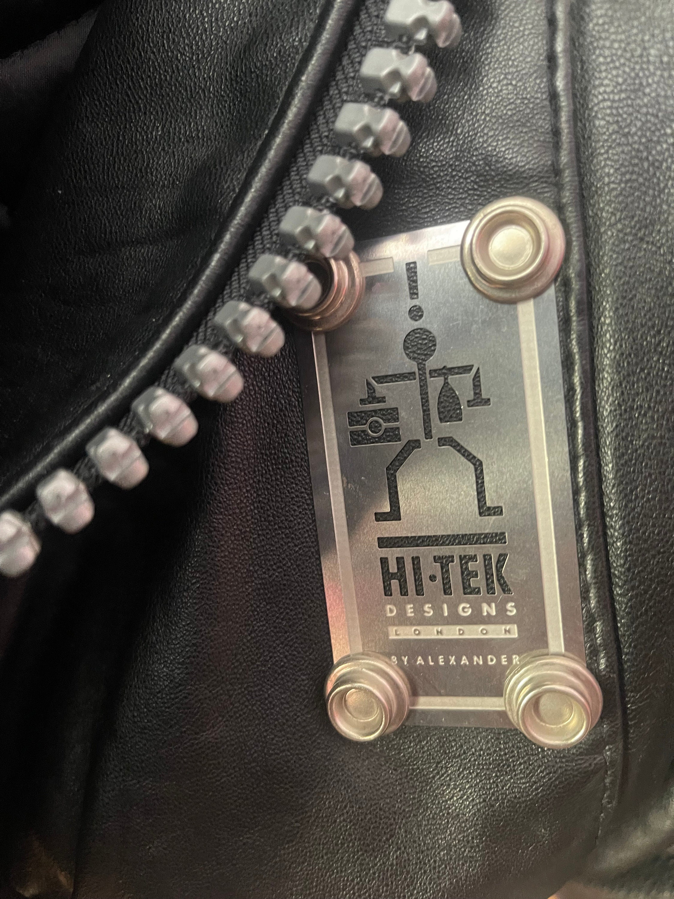 Vintage 80s 90s Hi-tek by Alexander London Chunky Zipper and 