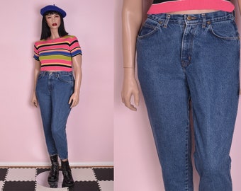 80s High Waisted Mom Jeans/ 27.5 Waist/ 1980s/ Denim