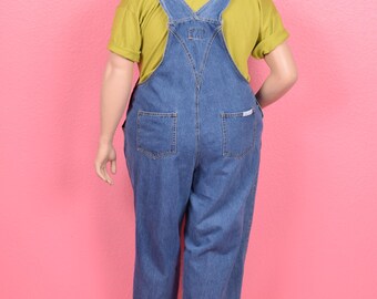 オーバーオール euro vintage 80s 90s Vintage 80s 90s Denim Overalls/ Gender-neutral XL-XXL/ 1980s