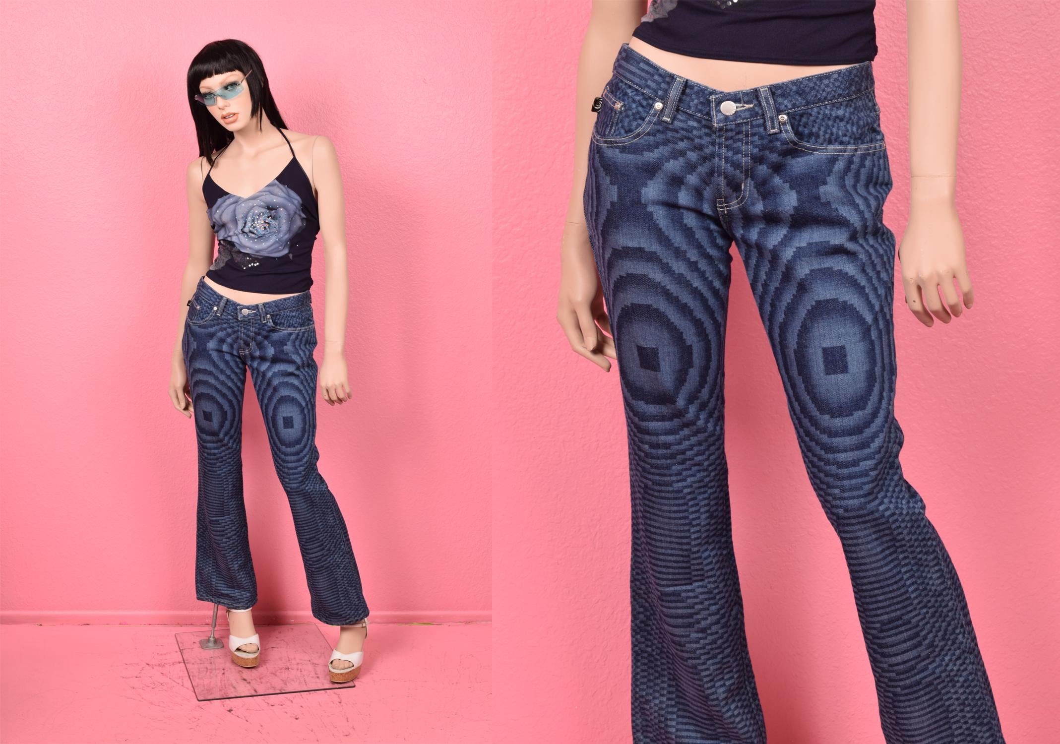 90s Flared Jeans - Etsy