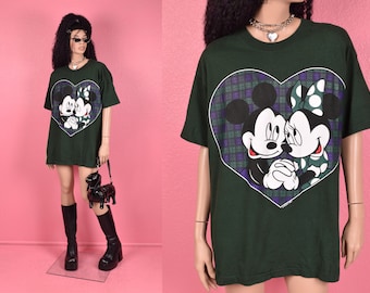 ヴィンテージ 80年代 90年代 ミニーマウス ラグラン リンガー Tシャツ