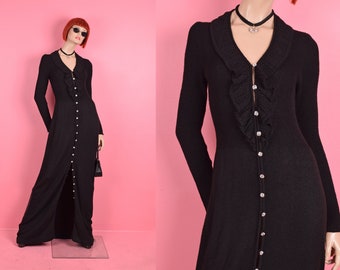 Vintage 60er 70er Jahre Cardigan Strickjacke Pullover / Medium / 1960er / 1970er Jahre / Langarm / Maxi