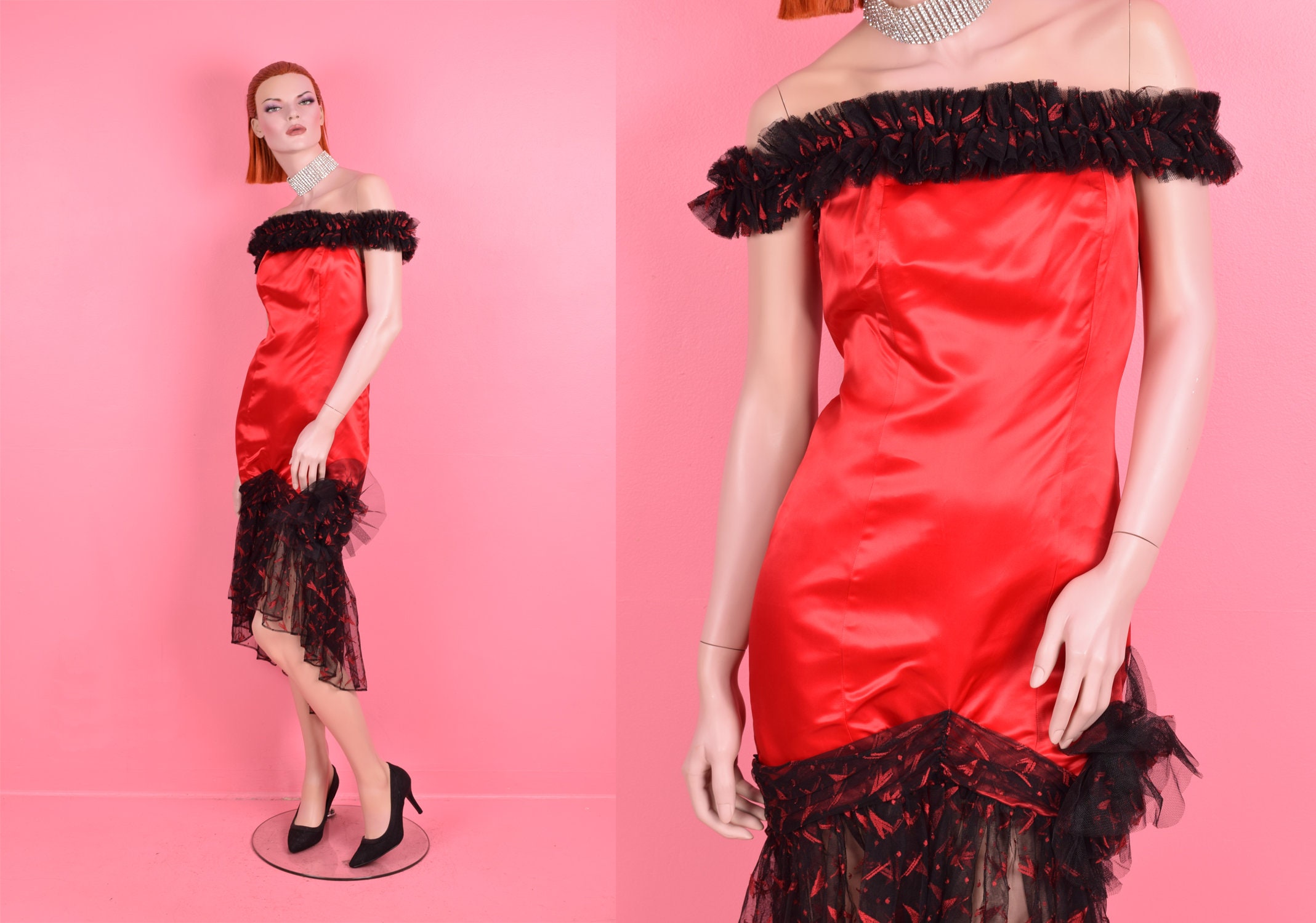 アンティーク雑貨 Vintage Tulle Dress deadstock. Vintage 1930s Black Tulle Dress – ALEXANDRAKING
