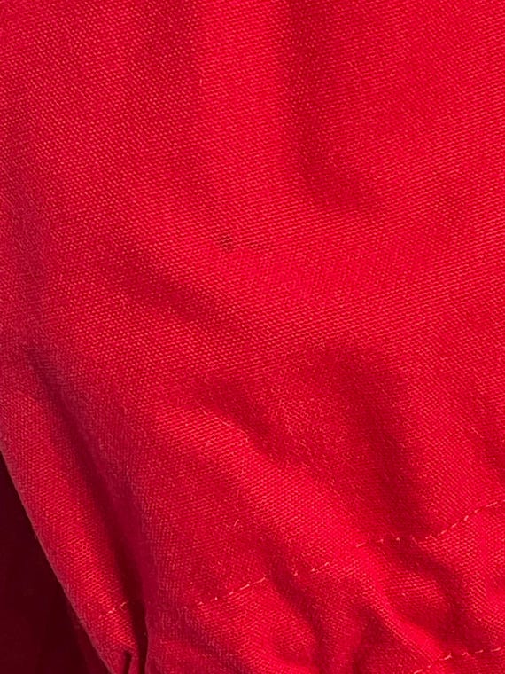 Vintage 90s Red Drawstring Waist Jacket/ Medium/ … - image 3