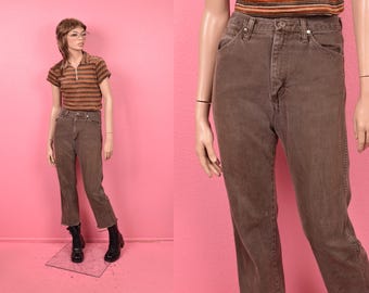 Brązowe jeansy Wrangler z lat 90. w stylu vintage/ 27 cali w talii/ lata 90.