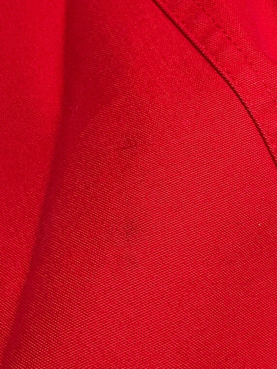 Vintage 90s Red Drawstring Waist Jacket/ Medium/ … - image 4